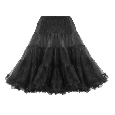 Zwarte lange petticoat - vintage, 50's, Zwarte lange petticoat - vintage, 50's,
